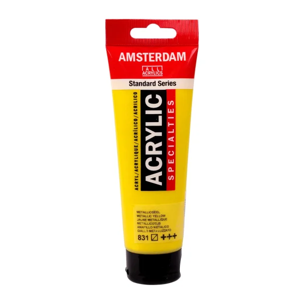 Amsterdam Akrylmaling 120 ML. Metallic Yellow 831