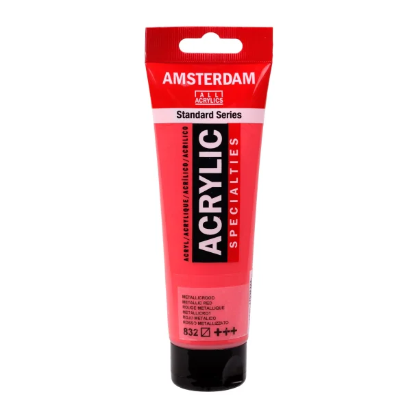 Amsterdam Akrylmaling 120 ML. Metallic Red 832