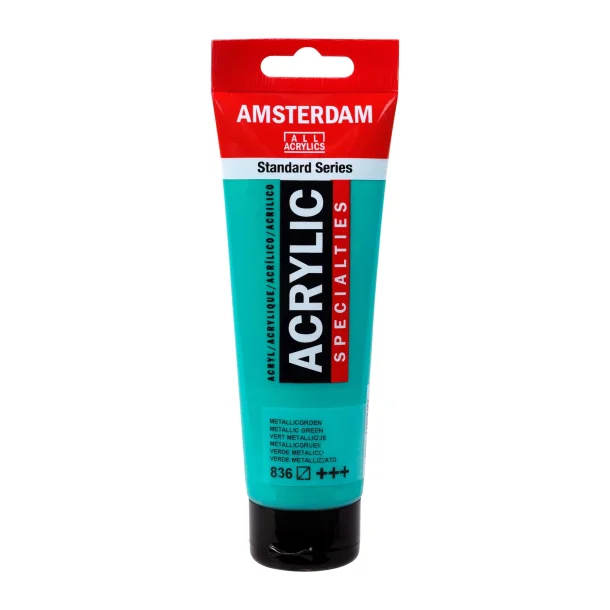 Amsterdam Akrylmaling 120 ML. Metallic Green 836