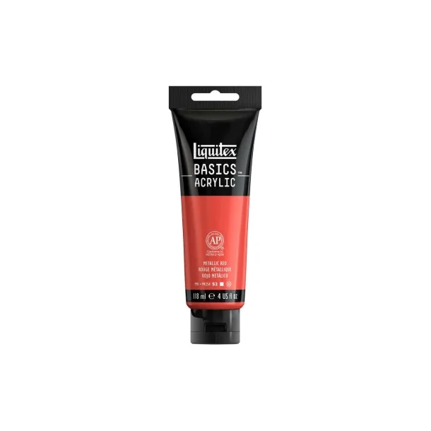 Acrylmaling Basics LIQUITEX 118ML metallic red