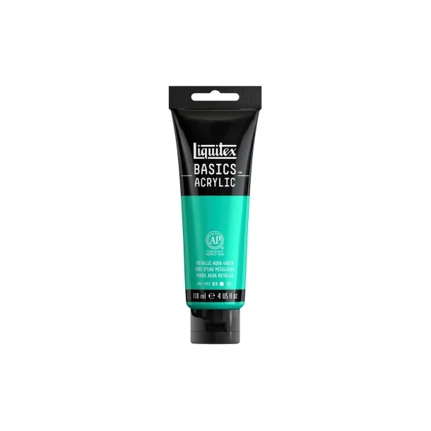 Acrylmaling Basics LIQUITEX 118ML metallic aqua green