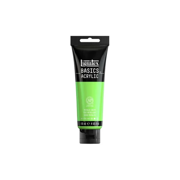 Acrylmaling Basics LIQUITEX 118ML metallic green 