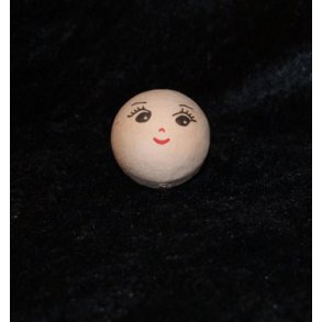 Vatkugle med ansigt pige 15mm 10stk