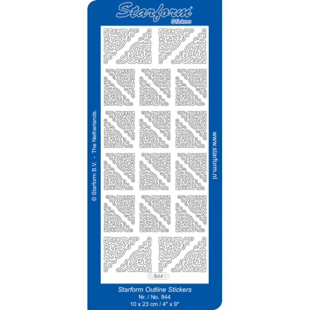 Stickers hjrner 844 guld S5