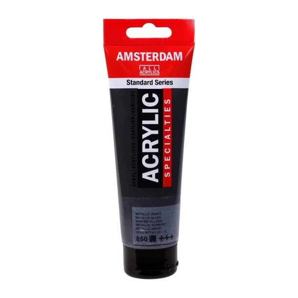 Amsterdam Akrylmaling 120 ML. Metallic Black 850