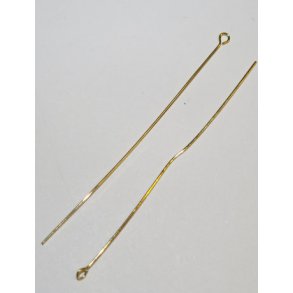 Smykkestift m/�je 50stk 0,7x50mm guld 