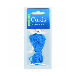 Knyttesnor 0,8mm 5m neon turkis