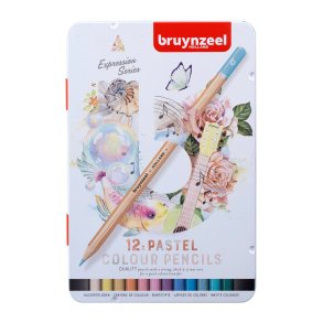 Pastel Farveblyanter 12 stk - Bruynzeel