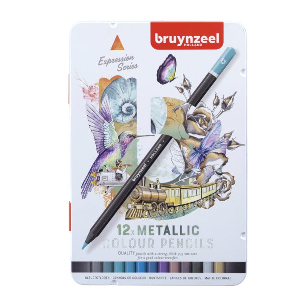 Metallic 12 stk. Bruynzeel - Farveblyanter Sæt Lunahobby