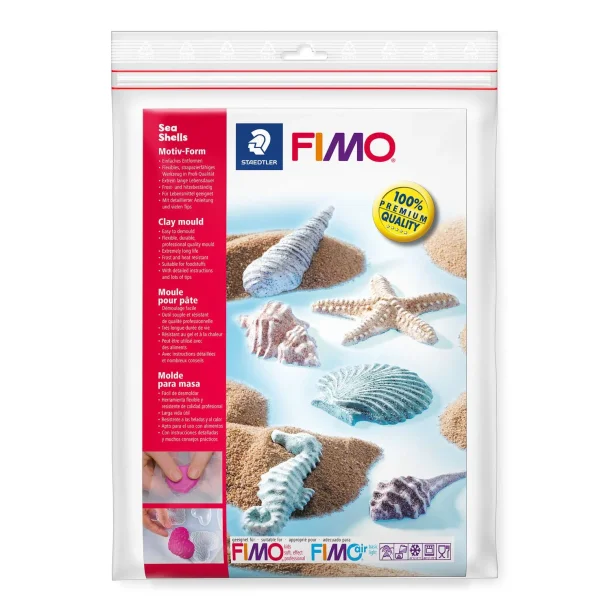 Fimo forme 158x235mm sea shells