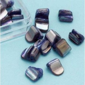 Ferskvandsperle ca. 6x7mm 25stk. bl