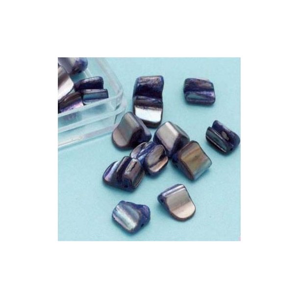 Ferskvandsperle ca. 6x7mm 25stk. bl