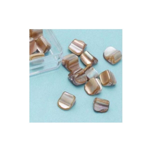 Ferskvandsperle ca. 6x7mm 25stk. natur