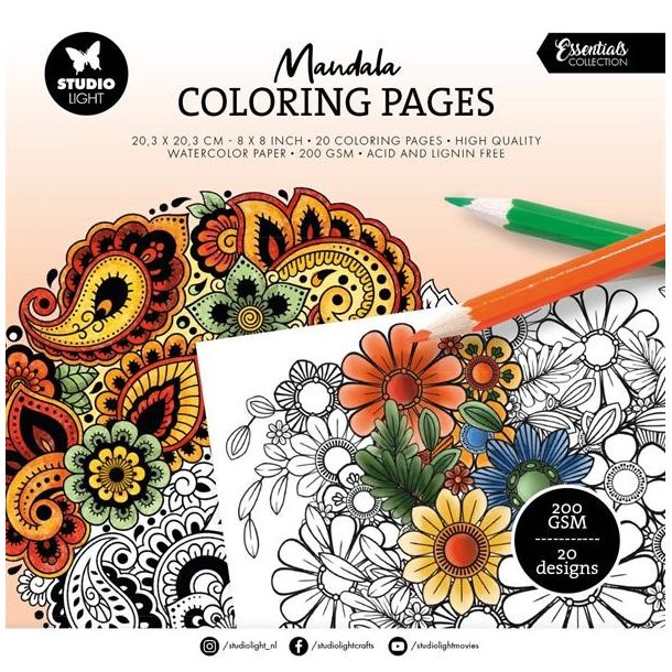 Studio Light Coloring Pages "Mandala" SL-ES-CPP283