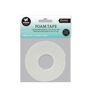 Doublesided foam tape 3mm thick - 0,6mm 2meter
