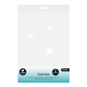 Studio Light Starfoil Transparant A4 6ark