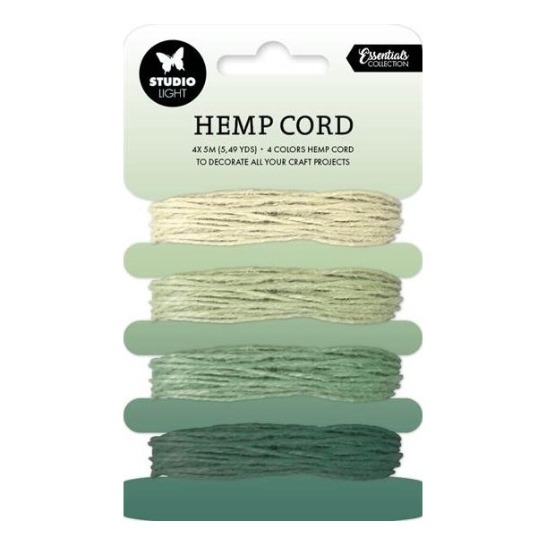  Hemp Cord "Shades of green" 4x5m