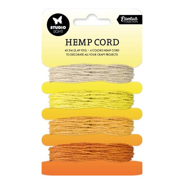 Hemp Cord "Shades of Yellow" 4x5m