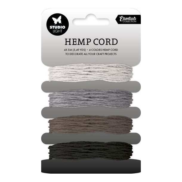 Hemp Cord "Shades of grey" 4x5m