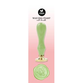 Studio Light Wax Stamp with handle Green butterfly