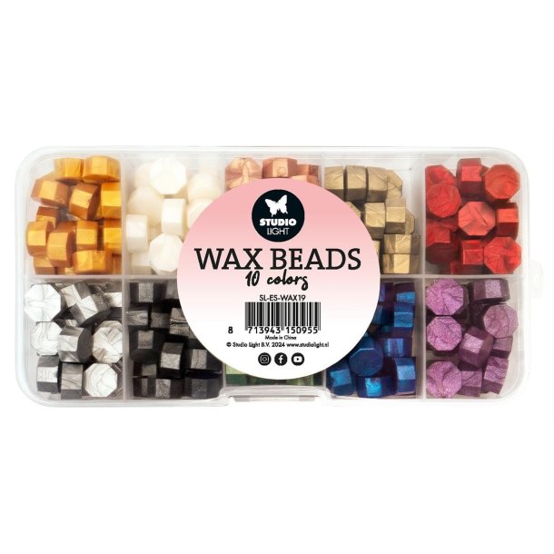 Studio Light Wax Beads Metallic colors SL-ES-WAX19 10 farver