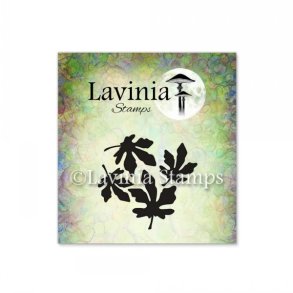 Silver leaves mini stamp Lavinia