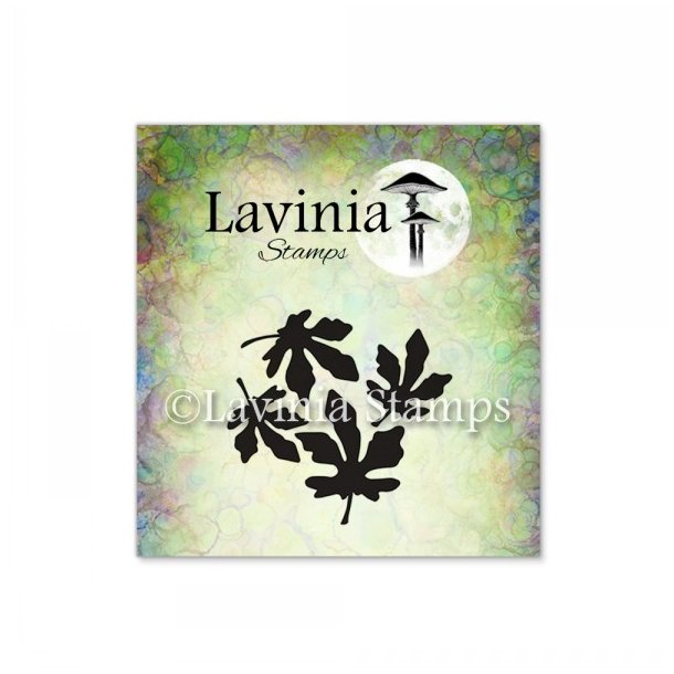 Silver leaves mini stamp Lavinia