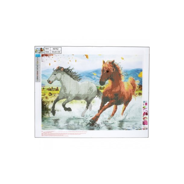 Diamond Painting 40 x 50cm. HESTE