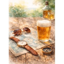 Papirblok A6 R� �jeblikke - Luna Hobby