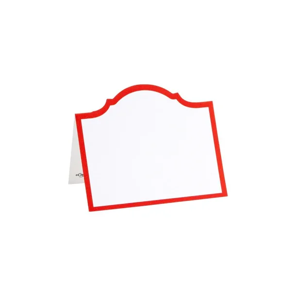 Bordkort Arch Red 9x9cm 8stk