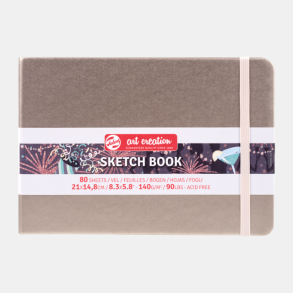 Sketch Book 21x14,8cm 80 sider Pink Champagne