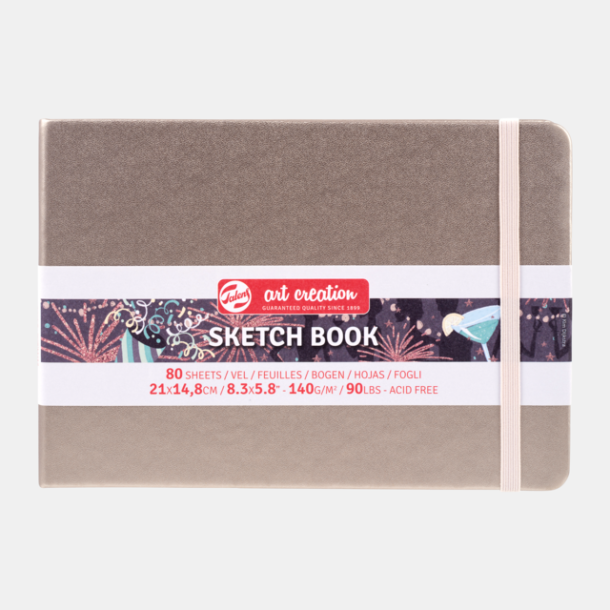 Sketch Book 21x14,8cm 80 sider Pink Champagne