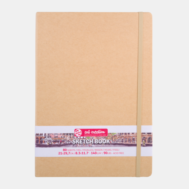 Sketch Book 21x29,7cm 80 sider Kraft