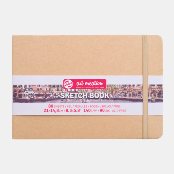 Sketch Book 21x14,8cm 80 sider Kraft