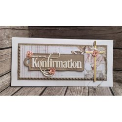 Simple and basic SBC140 akrylstempel Tillykke med din konfirmation ST21