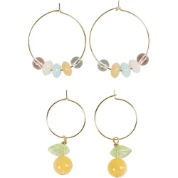 Mini Smykke kit Kreoler med perler