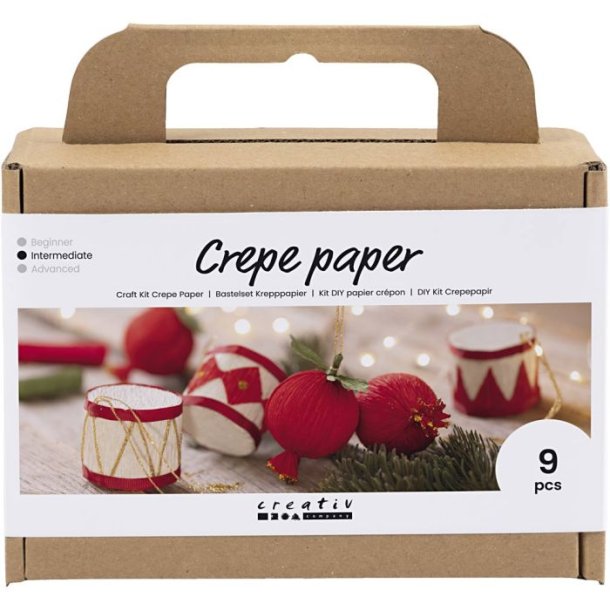 DIY Kit Crepepapir julekit