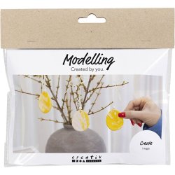 Mini DIY Kit Modellering �g, lys gul, pastelfarver