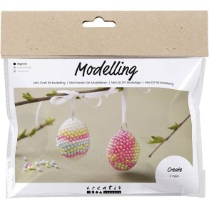 Mini DIY Kit Modellering Perle�g, pastelfarver