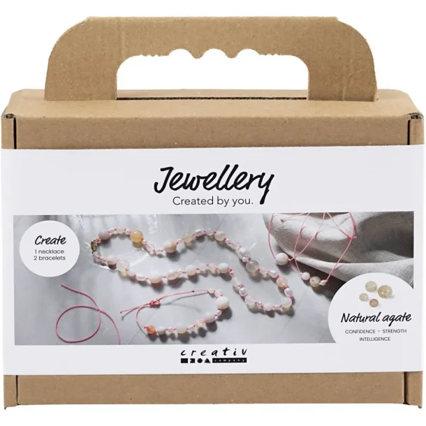 Mini DIY Kit Smykker Halskde Og Armbnd, Pink