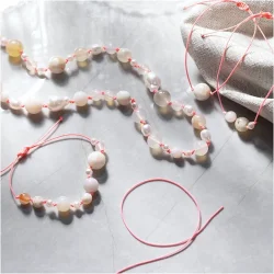 Mini DIY Kit Smykker Halskde Og Armbnd, Pink