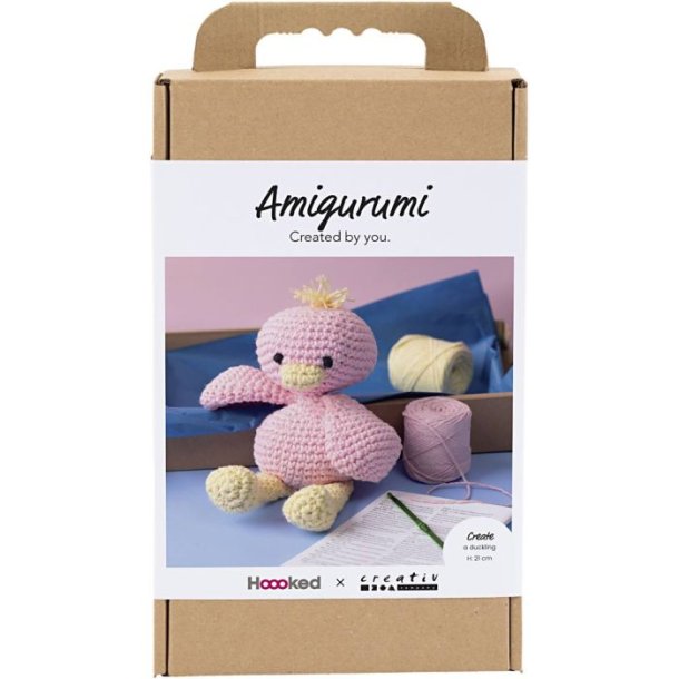 DIY Kit Amigurumi �lling, lys pink, lys gul