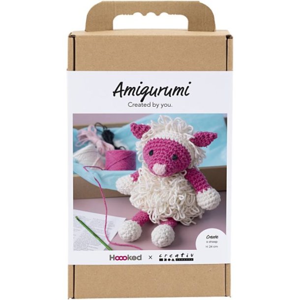 DIY Kit Amigurumi Fr, pink, off white