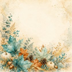 Papirblok Efter�r 2 15 x 15 cm - Luna Hobby