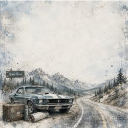 Papirblok Road Trip 15 x 15 cm - Luna Hobby