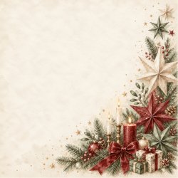 Papirblok Jul med tradition 15 x 15 cm. - Luna Hobby