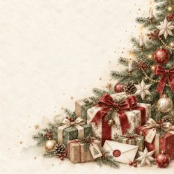 Papirblok Jul med tradition 15 x 15 cm. - Luna Hobby