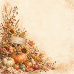 Papirblok Efter�r 1 15 x 15 cm - Luna Hobby