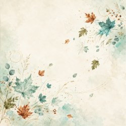 Papirblok Efter�r 2 15 x 15 cm - Luna Hobby