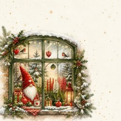 Papirblok Julehygge 15 x 15 cm. - Luna Hobby